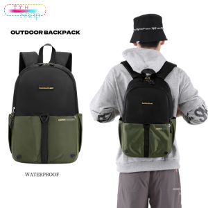 Beg ransel perjalanan luar fesyen lelaki perniagaan komputer riba beg pelajar kalis air beg sukan