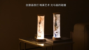 D181 Đèn ngủ tranh vẽ sáng tạo cho phòng khách phòng ngủ đèn ngủ thích hợp làm quà tặngtramg trí decor phòng ngủ/khách