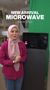 Pensonic Microwave Oven 25L PMW-2501 Black 5 Power Levels Defrost by Weight 1 Year Warranty MSIRIM Certified