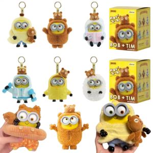 Bandai | 52toys Bob&Tim Minions Better Toggther Series Multiple Styles Cute Doll Keychain Decoration Trendy Toy Mystery Box Surprise Gift