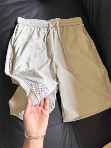 Mens Sport Shorts Summer Teenage Mesh Breathable Quick Dry Tactical Pants New Casual Fourths Fashionable Nylon Straight Leg Shorts