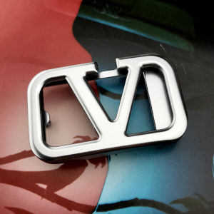 Silver Matte Belt Buckle for Men without Strap Inner Contraction Smooth Buckle High Density Zinc Alloy Belt Clasp Accessory