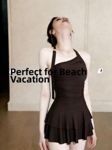 V.C.I | Conservative Professional Backless Dress-style Swimsuit