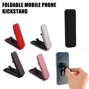 Ultra Thin Mini Metal Folding Mobile Phone Holder Stand Alloy Invisible Portable Phone Kickstand Bracket Desktop Phone Holder