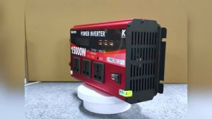 Dual Voltage Input 15000W Current Inverter 8 USB Ports 3 Universal Sockets Smart Solar Inverter DC to AC 110/220V Camping Home