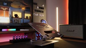 Meewoo Laptop Stand Aluminum Alloy Height Adjustable Laptop Stand Laptop Holder Notebook Stand Ergonomic Design Laptop Riser