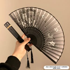 XINDONGXINGQIU | Xin Zhong Shi Chinese Style Ancient Wind Tassel Fan