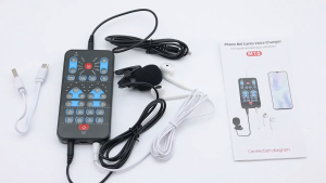 Voice Changer Device Multi Languages Karaoke Function Beautifying Universal Portable Sound Changer Card Fine Tuning for Live