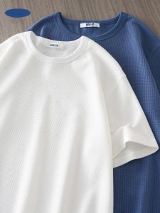 เสื้อยืดแขนสั้นผู้ชายเฮฟวี่เวท 250g ระบายอากาศได้ดี คอกลม ลำลอง เสื้อเชิ้ตครึ่งแขน ฤดูร้อน เสื้อท่อนบน ฐานชั้นสบาย