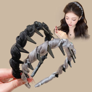 Băng đô lưới sáng bóng Phụ kiện tóc xù băng đô chống trượt