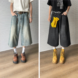 Mark Fairwhale | Retro Washed Denim Shorts