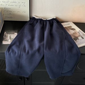 2026 Spring Casual Children Pants 2-10Y Girls Elastic Waist Loose Fit Sweatpants Soft Kids Boys Trousers