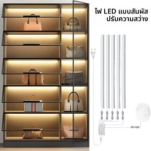30/40/50 ซม.LED Bar Light ชุดหรี่แสงได้ Touch & มือกวาด Motion Sensor 220V 110V สําหรับภายใต้ตู้ตู้เสื้อผ้าตู้เสื้อผ้า