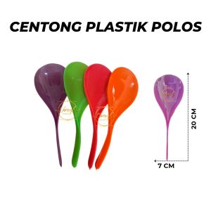 (1 PCS) CENTONG NASI POLOS / CENTONG NASI POLOS PLASTIK TEBAL / CENTONG NASI RICE COOKER & POLOS / ENTONG NASI MAKANAN