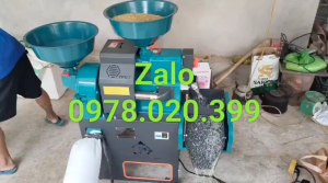 Máy xát gạo liên hoàn TF57 . dùng điện 1pha công suất 4hp