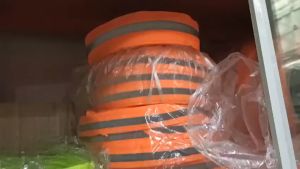 Dây phản quang vải màu cam cảnh báo