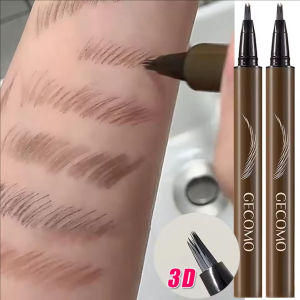 Dorisna ปากกาคิ้วของเหลวหัวแปรงสีย้อมคิ้วป่า3D ติดทนนานเติมขนคิ้วให้คิ้วอย่างรวดเร็วเครื่องสำอาง