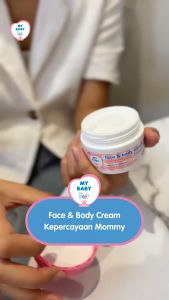 MY BABY Face & Body Cream Nourish & Smooth | Cream Lotion Ceramide Oatmeal Milk 50 g | Krim Bayi My Baby