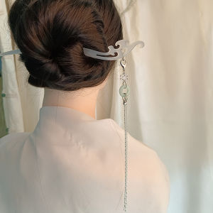 Original Antiquity Acetic Acid Hairpin Daily Updo Durable Not Easy to Break Hairpin Hair Clasp Fresh Long Fringe Cheongsam Accessories