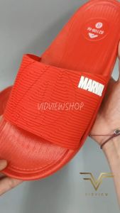 VIDVIEW  !!ลดสนั่น!! รองเท้าแตะชาย Adda 82108 ลาย Avengers Marvel ไซส์ 41-43