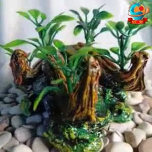 Hiasan Akuarium|Ornamen Aquarium dan Dekorasi Aquascape Trowongan kayu rambat /kayu sintetis