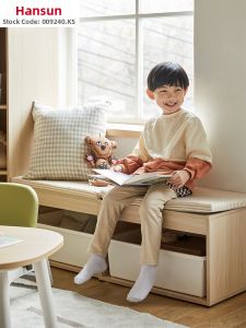 Hanssem | Child Solid Wood Storage Stool