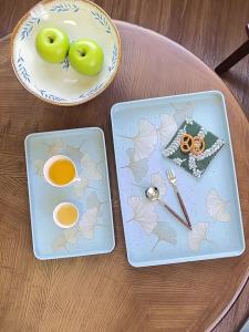 Traditional Rectangular Tea Tray High-end