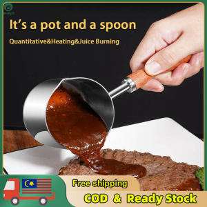 500ml Stainless Steel Butter Warmer Small Saucepan Milk Warmer with Dual Pour Spout 黄油加热器