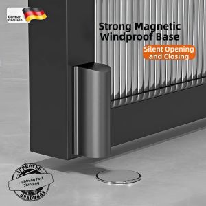 WEVOLA | Wall Mounted Door Stop No Drilling Magnetic Door Stop Bathroom Windproof Ultra Thin Narrow Invisible