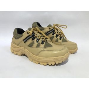 Sepatu Safety Ujung Besi Asli Kulit Sapi Model SportySafety Shoes Kerja LapangHikingProyekKitchen Asli Kulit Sapi