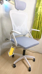 Korean Mesh Ergonomic Office Gaming Chair 3D Headrest Adjustable Armrest Lumbar Support 90-145° Recline For Home Study Conference Heavy Duty Breathable