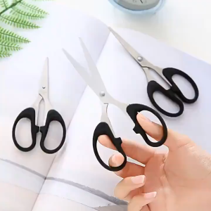 Gunting Serbaguna Kertas Kain Plastik Dapur Daun Benang Emigo Besar Sedang Kecil Multifungsi Gagang Hitam Bahan Stainless P06