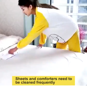 Handheld Dust Mite Vacuum Cleaner UV-C Light Wireless Household Bed Cleaner 10000Pa Suction Power USB Rechargeable for Mattress Sofa with 2 Extra Filters White