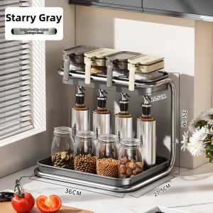 Hourleey | Multi-functional Stainless Steel Spice Rack