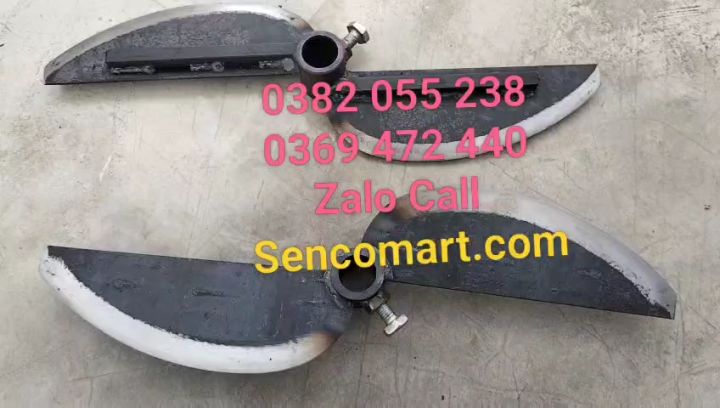 Lưỡi dao gắn máy băm chuối mịn dài 40cm lỗ cốt 24mm siêu sắc bén