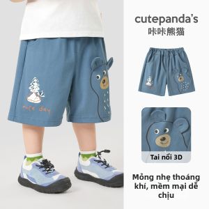 CUTEPANDAS | Quần Shorts Mỏng Hè Cho Bé