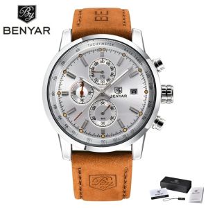 BENYAR | BENYAR New Fashion Top Brand Mens Watch Quartz Luxury Chronograph Sports Watch Gift Reloj Hombre Mens Watch Relogio Masculino