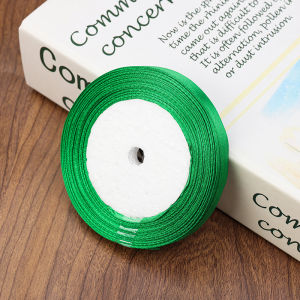 6mm Silk Ribbon Woven Tape Wedding Butterfly Knot Gift Packaging Colorful Ribbon Christmas Handmade Diy Baking Decoration Cloth Tape