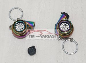 Keychain Gantungan Kunci Turbo Sound Lighter Import Warna Rainbow