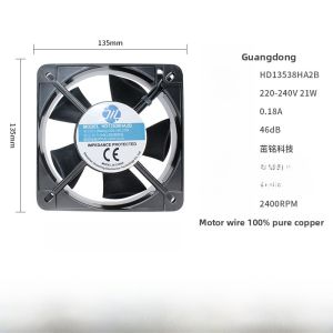 High-Speed Industrial Axial Fan 220V AC Cabinet Electric Box Charging Station Powerful Silent Heat Sink Fan for Computer Hardware