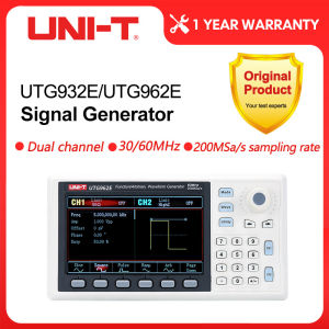 UNI-T UTG932E UTG962E Function Signal Generator 30Mhz 60Mhz Dual Channel Frequency Sine Wave Arbitrary Waveform Generator