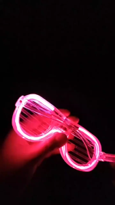 LED light Glasses High quality Luminous Glasses for Party Christmas glow glasses Upgrade Cermin mata bercahaya 发光眼镜