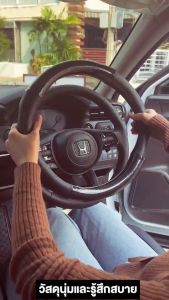 WACA ปลอกหุ้มพวงมาลัย มีรูระบายอากาศ แบบกลม ปลอกพวงมาลัย พรีเมี่ยม Steering Wheel Cover Carbon Fiber ที่หุ้มพวงมาลัยรถ พวงมาลัยรถ (1ชิ้น) 208 209 21K FSA ตัวหุ้มพวงมาลัย