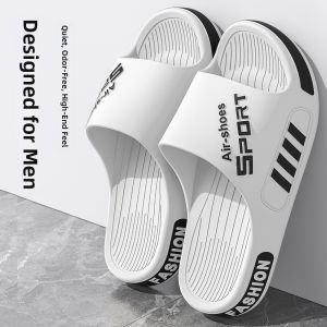 MONLEYTA | Mens Summer Anti-Odor Slip-On Slippers Indoor Outdoor Home Wear Non-Slip Large Size Flip Flops PVC Material Comfortable Shoes