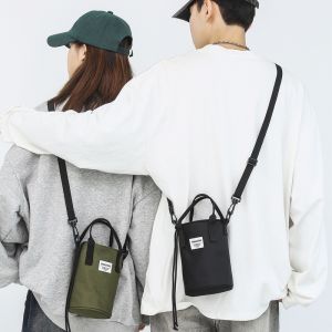 Men Sling Bag Fashion Cylinder Bucket bag