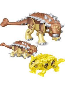 Crystal Clear Dinosaur Figurines Building Block Set