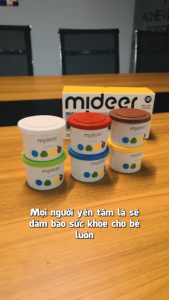 Đồ chơi đất sét (dùng nhiều lần) cho bé - mideer Mellow Dough (6 màu 12 màu)