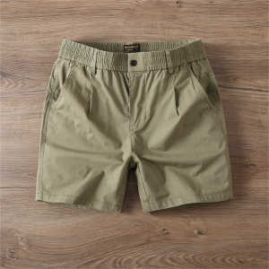 กางเกงขาสั้นชายทรงหลวมเอวยางยืดสีพื้นบางสำหรับฤดูร้อน กางเกงขาสั้นชายสำหรับเล่นกีฬาชายหาด กางเกงขายาวทรงสี่เหลี่ยมสำหรับเล่นกีฬาแบบลำลอง