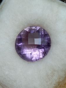 natural batu mulia amethyst kecubung cekerboard round cut