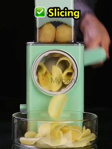 Mybani Multi-function Vegetable Cutter Kitchen Chopper Slicer Rotary Cutter Machine